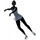 sticker muraux patinage artistique geant