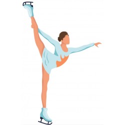 sticker patinage artistique geant