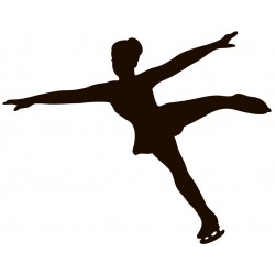 stickers mural patinage artistique