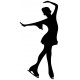 stickers muraux silhouette patineuse
