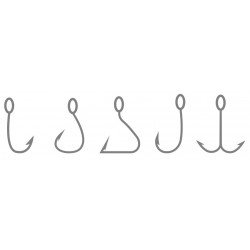 autocollant hameçons de peche