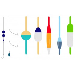 autocollant hammeçon flotteur