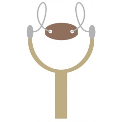 autocollant mural lance pierre