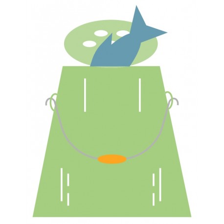 autocollant seau de peche