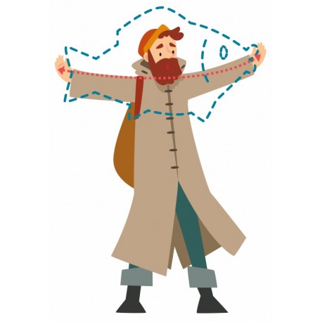 autocollants muraux pecheur taille