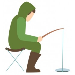 sticker muraux pecheur deco