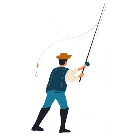 sticker pecheur mural