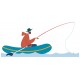 stickers muraux bateau gonflable