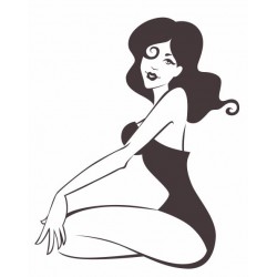 autocollant mural pin up