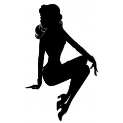 autocollant mural pin up pas cher