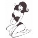 autocollant muraux pin up