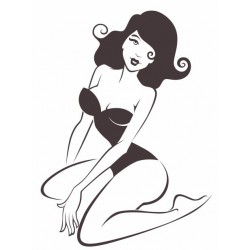 autocollant muraux pin up