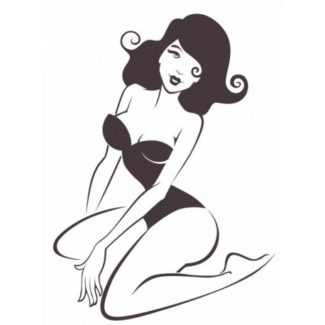 autocollant muraux pin up