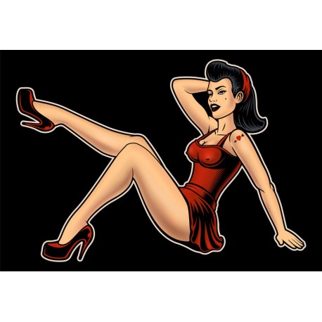 autocollants mural pin up