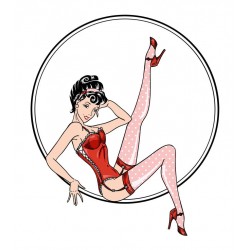 autocollants muraux pin up