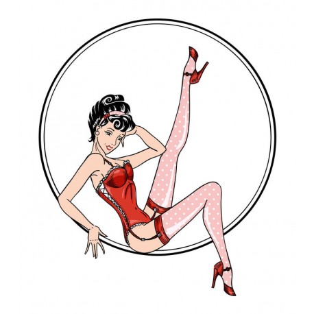 autocollants muraux pin up