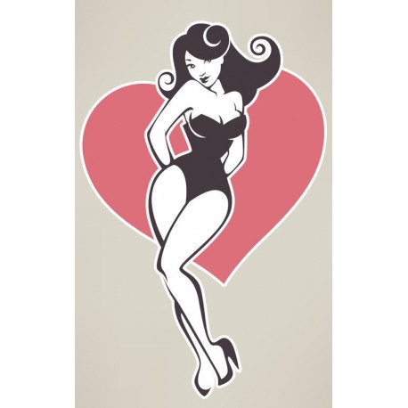 stickers mural pin up deco
