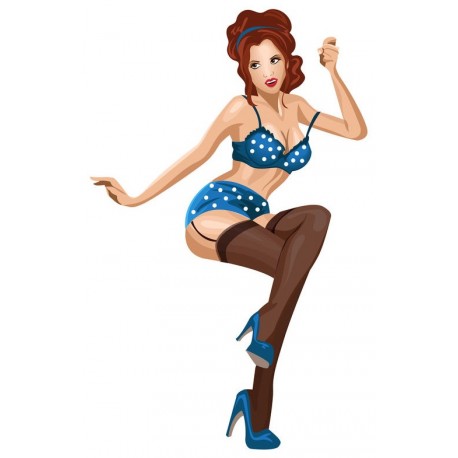 stickers muraux pin up deco