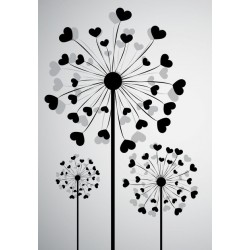 autocollants pissenlit mural