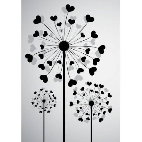 autocollants pissenlit mural