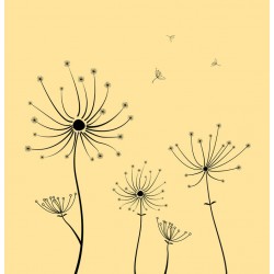 stickers mural pissenlits design