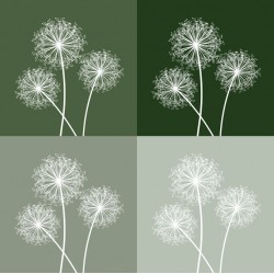 stickers mural pissenlits tableau