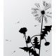 stickers muraux pissenlit