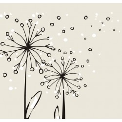 stickers muraux pissenlits decoratif