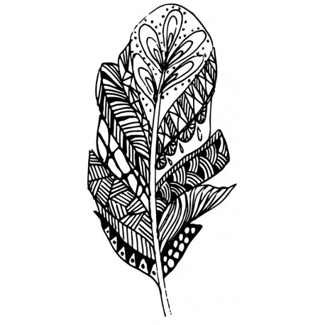 Autocollant mural plume