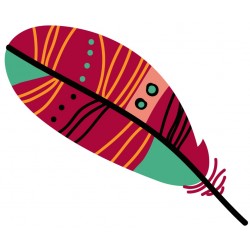 autocollant mural plume chambre