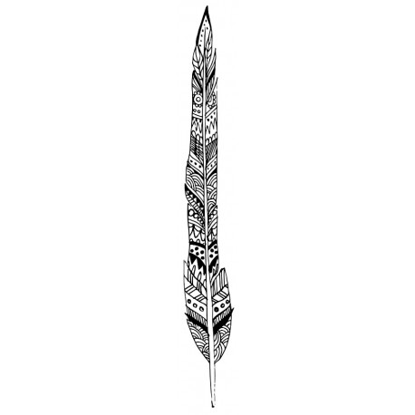 autocollant mural plume deco