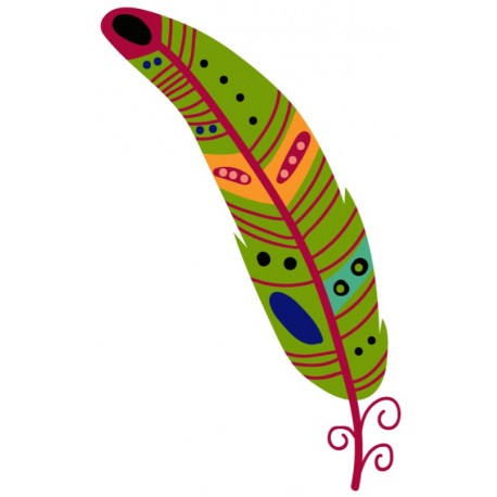 autocollant mural plume design