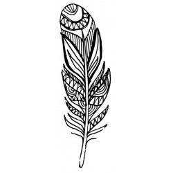 autocollant muraux plume design