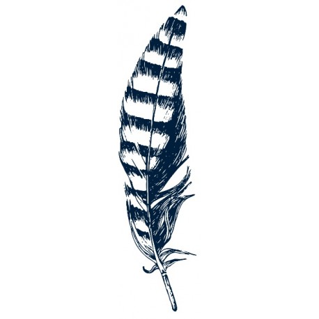 autocollants mural plume deco
