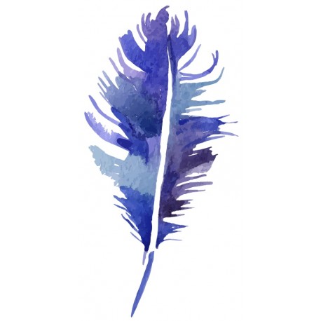 autocollants muraux plume design