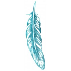 autocollants muraux plume geant