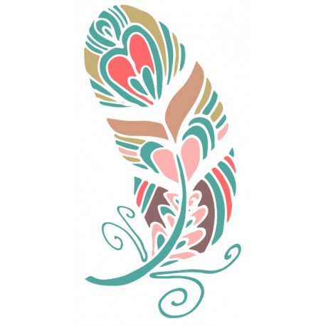 autocollants plume muraux pas cher