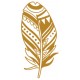 sticker mural plume deco