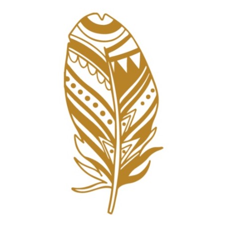 sticker mural plume deco