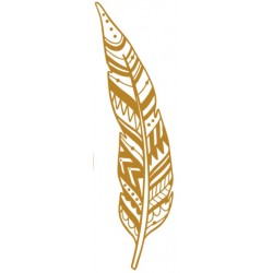 sticker mural plume geant