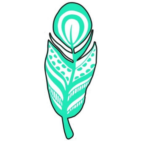 stickers mural plume