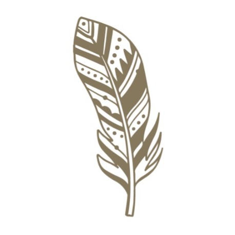 stickers mural plume design