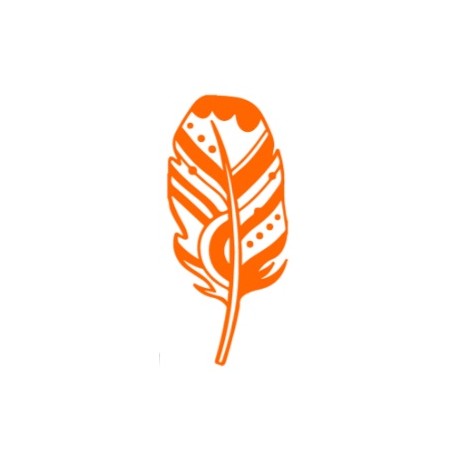 stickers mural plume salon