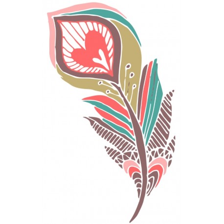 stickers muraux plume deco