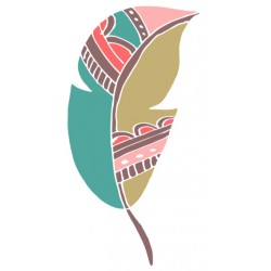 stickers muraux plume decoration