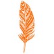 stickers muraux plume orange