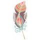 stickers muraux plume pas cher
