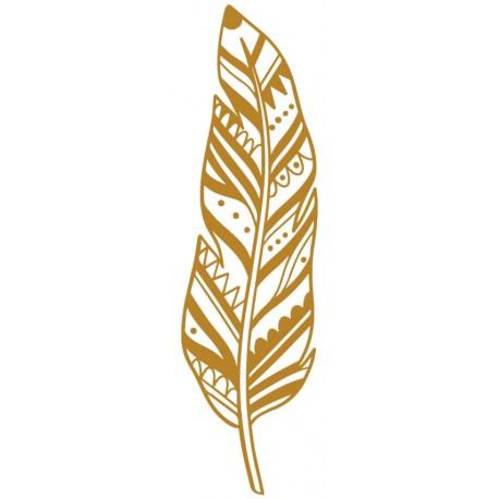 stickers plume dore