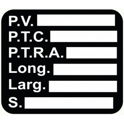 Autocollant TARE pour camion