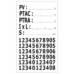 Plaque de TARE utilitaires